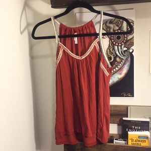 Xhilaration Orange Blouse